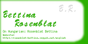 bettina rosenblat business card